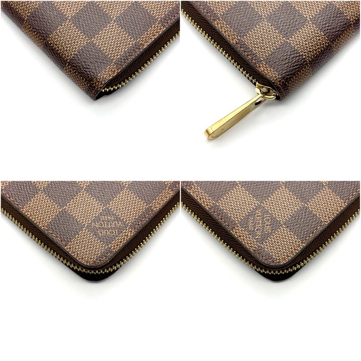 現行型◆極美品◆LOUIS VUITTON ルイヴィトン ジッピーウォレット ダミエ エベヌ ロングウォレット 長財布 ブラウン_画像5