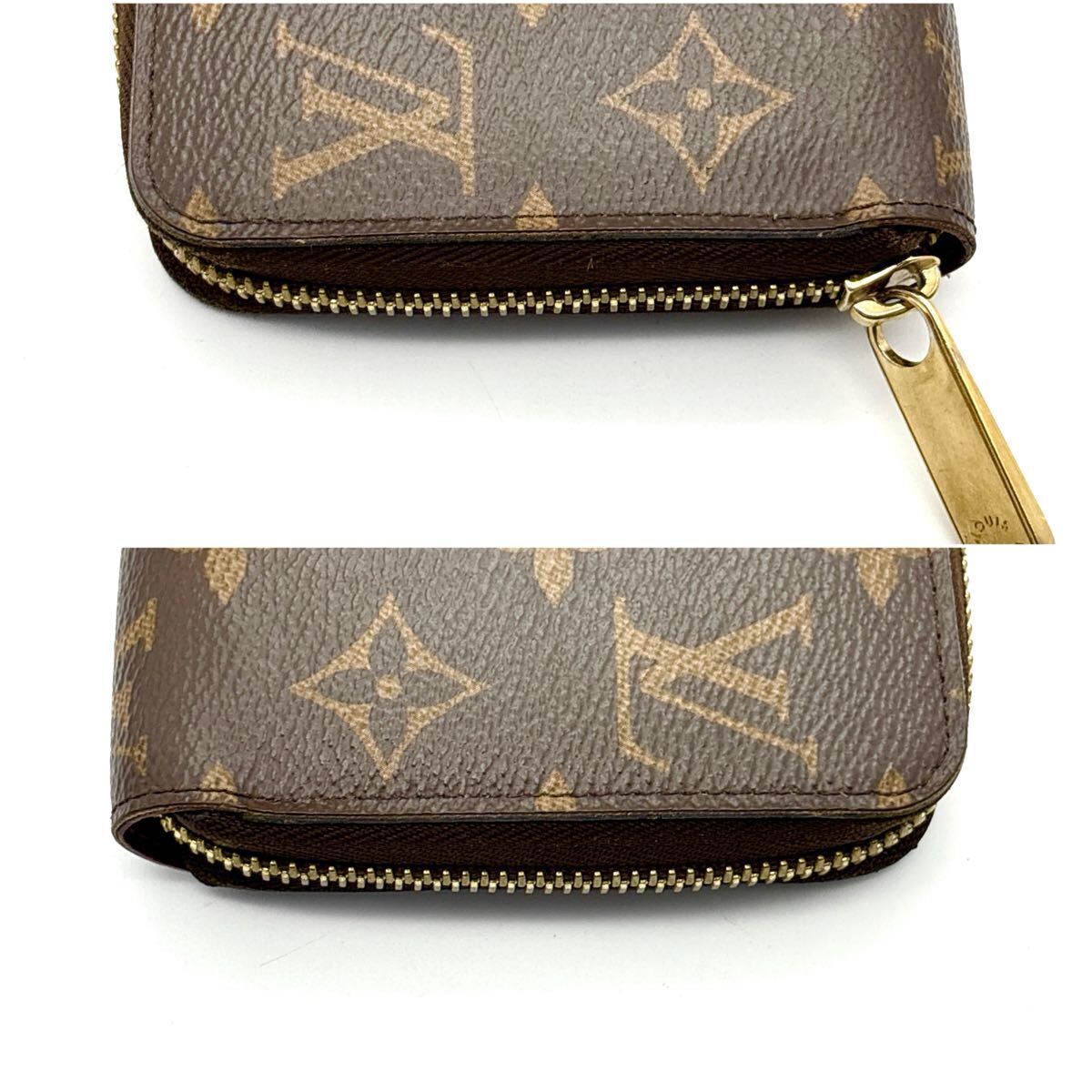 現行型◆極美品◆LOUIS VUITTON ルイヴィトン ジッピーウォレット フューシャ モノグラム 長財布 ロングウォレット ブラウン レディース_画像4