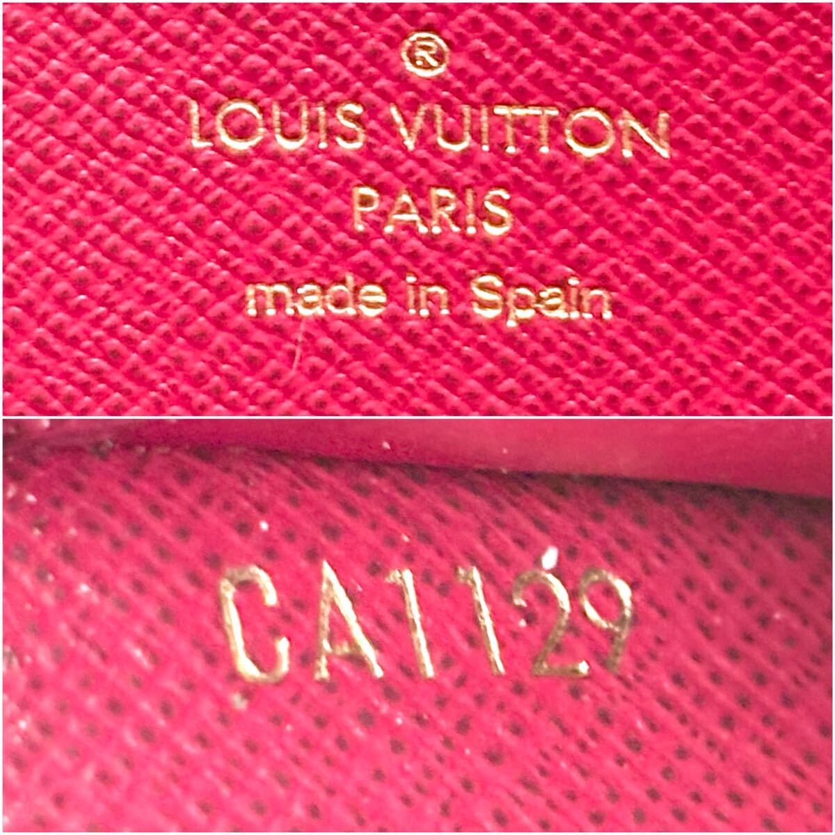 現行型◆極美品◆LOUIS VUITTON ルイヴィトン ジッピーウォレット フューシャ モノグラム 長財布 ロングウォレット ブラウン レディース_画像10