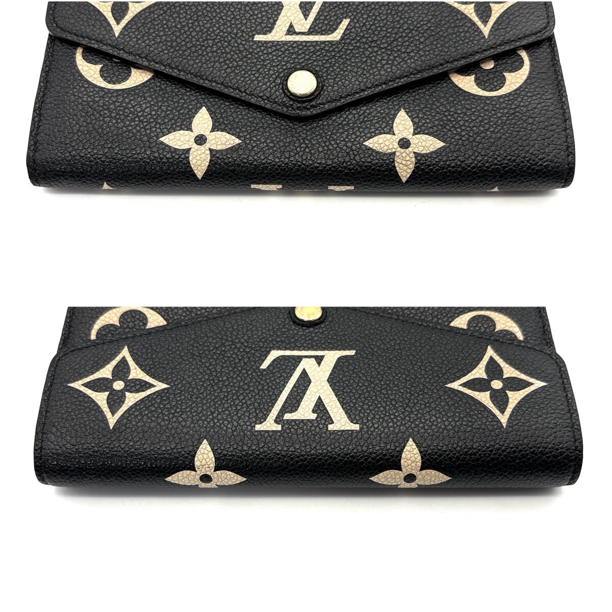 未使用級◆LOUIS VUITTON ルイヴィトン ポルトフォイユ サラ モノグラム アンプラント 長財布 バイカラー メンズ レディース_画像3