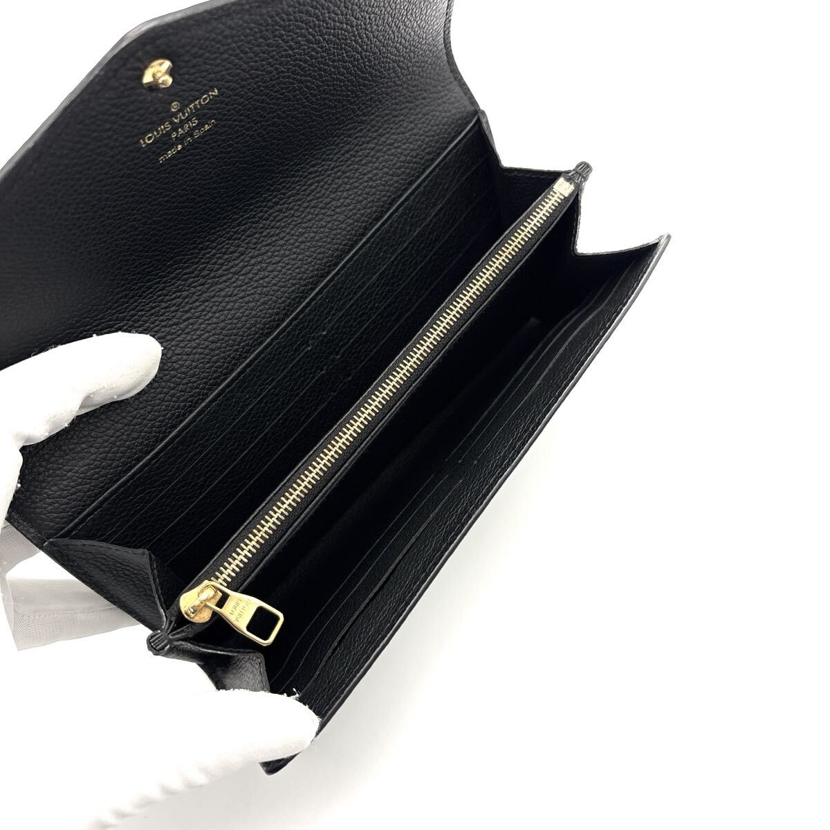 未使用級◆LOUIS VUITTON ルイヴィトン ポルトフォイユ サラ モノグラム アンプラント 長財布 バイカラー メンズ レディース_画像7