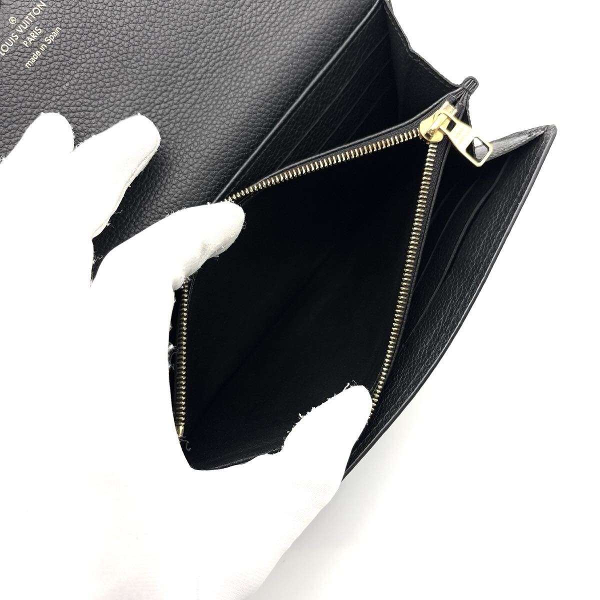 未使用級◆LOUIS VUITTON ルイヴィトン ポルトフォイユ サラ モノグラム アンプラント 長財布 バイカラー メンズ レディース_画像9