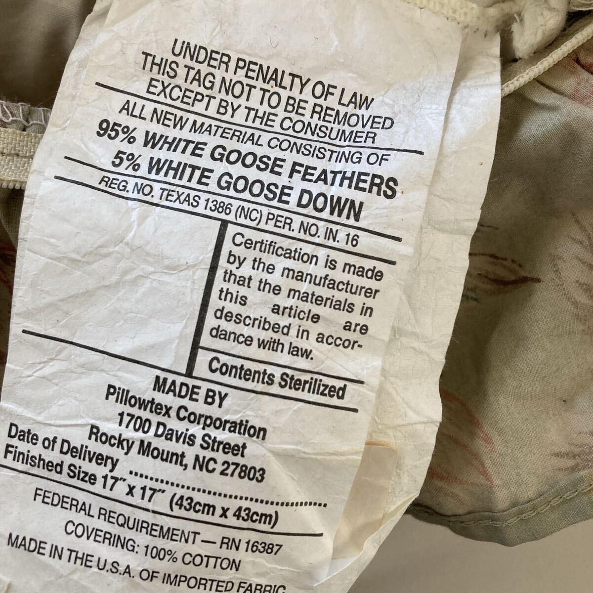 ラルフローレン フリルクッションカバー アンティーク ヌードクッション 花柄 ヴィンテージ 2点セット _画像3