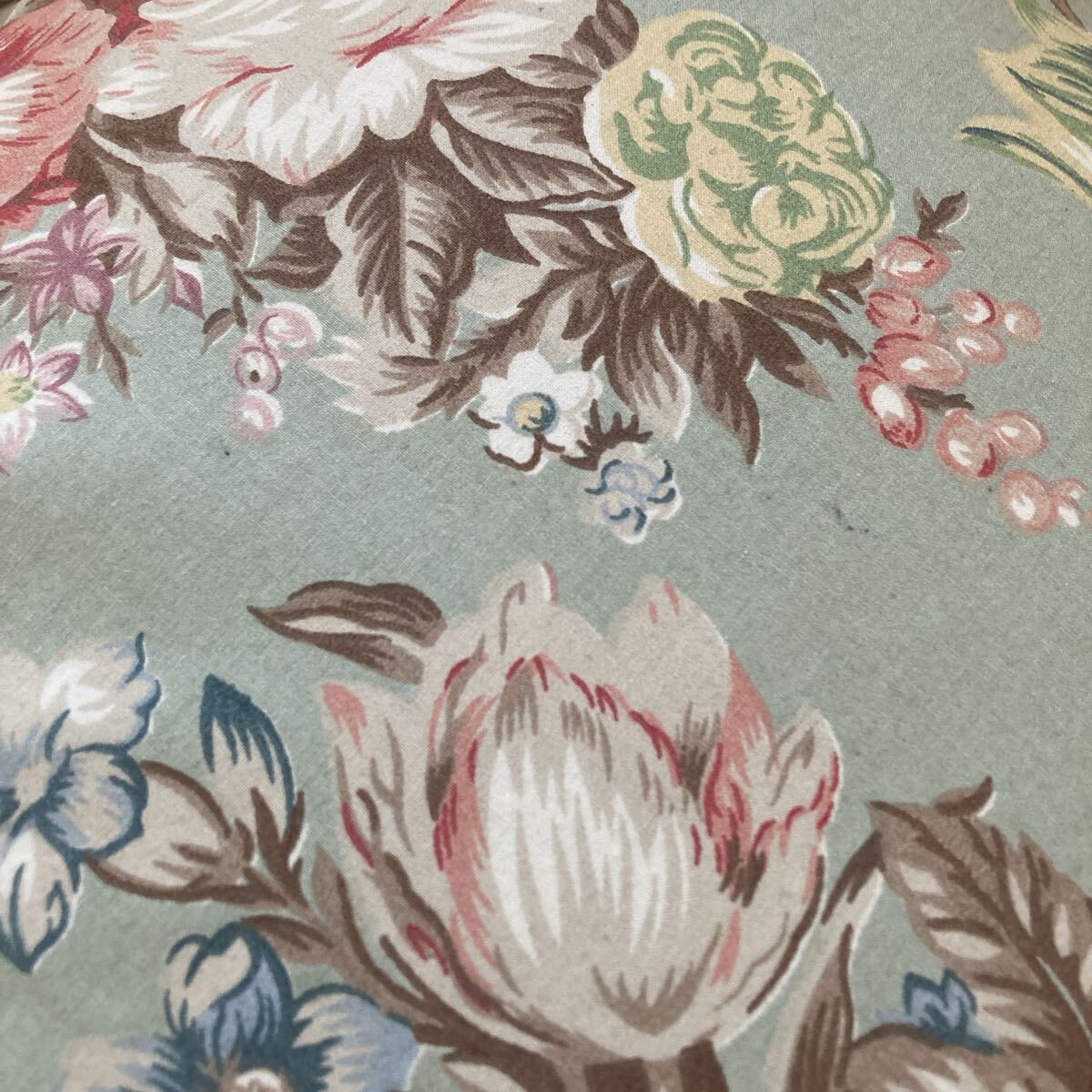 ラルフローレン フリルクッションカバー アンティーク ヌードクッション 花柄 ヴィンテージ 2点セット _画像6