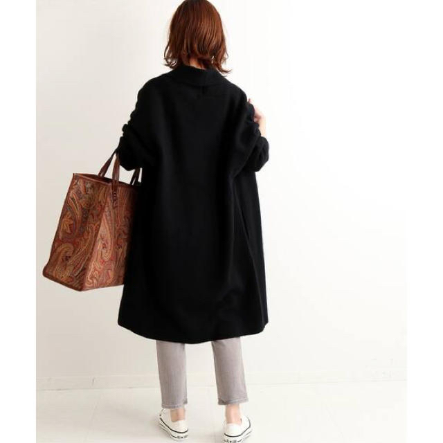 ∞ IENA イエナ ニット ガウン コート グレー　カーディガン　ウール１００% 羽織り　ジャケット　コート　∞_画像5