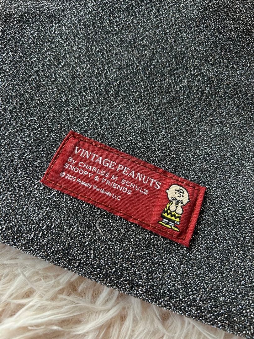 スヌーピー ラメフラットトート ピーナッツ_画像5