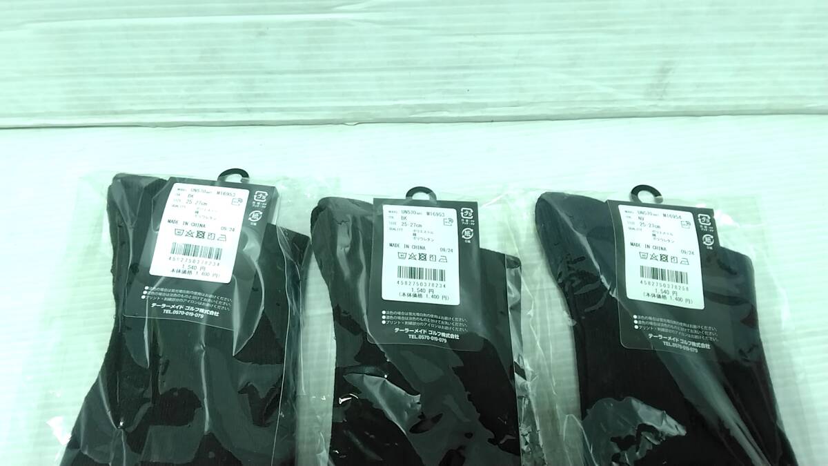 テーラーメイド　ゴルフソックス　4点セット BK・WH　日本仕様　新品　(19)_画像3