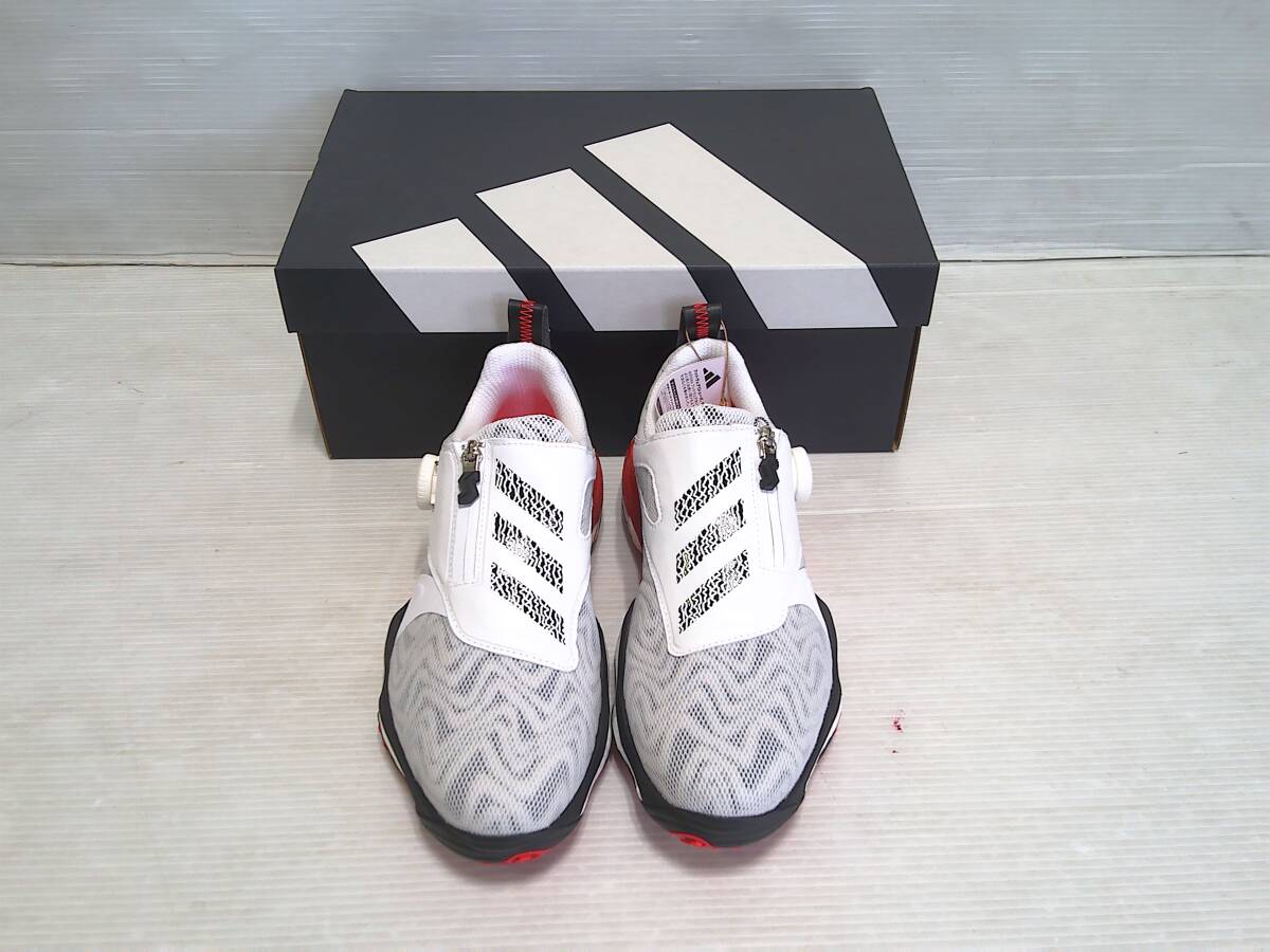 アディダス　ゴルフシューズ　コードカオスBOA 25　IH8444　25.0cm　ホワイト/ブラック/レッド　日本仕様　新品_画像1