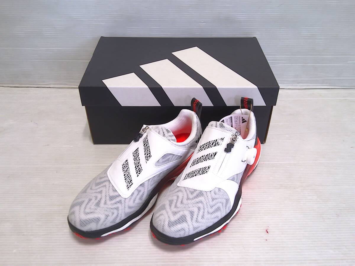 アディダス　ゴルフシューズ　コードカオスBOA 25　IH8444　25.0cm　ホワイト/ブラック/レッド　日本仕様　新品_画像2