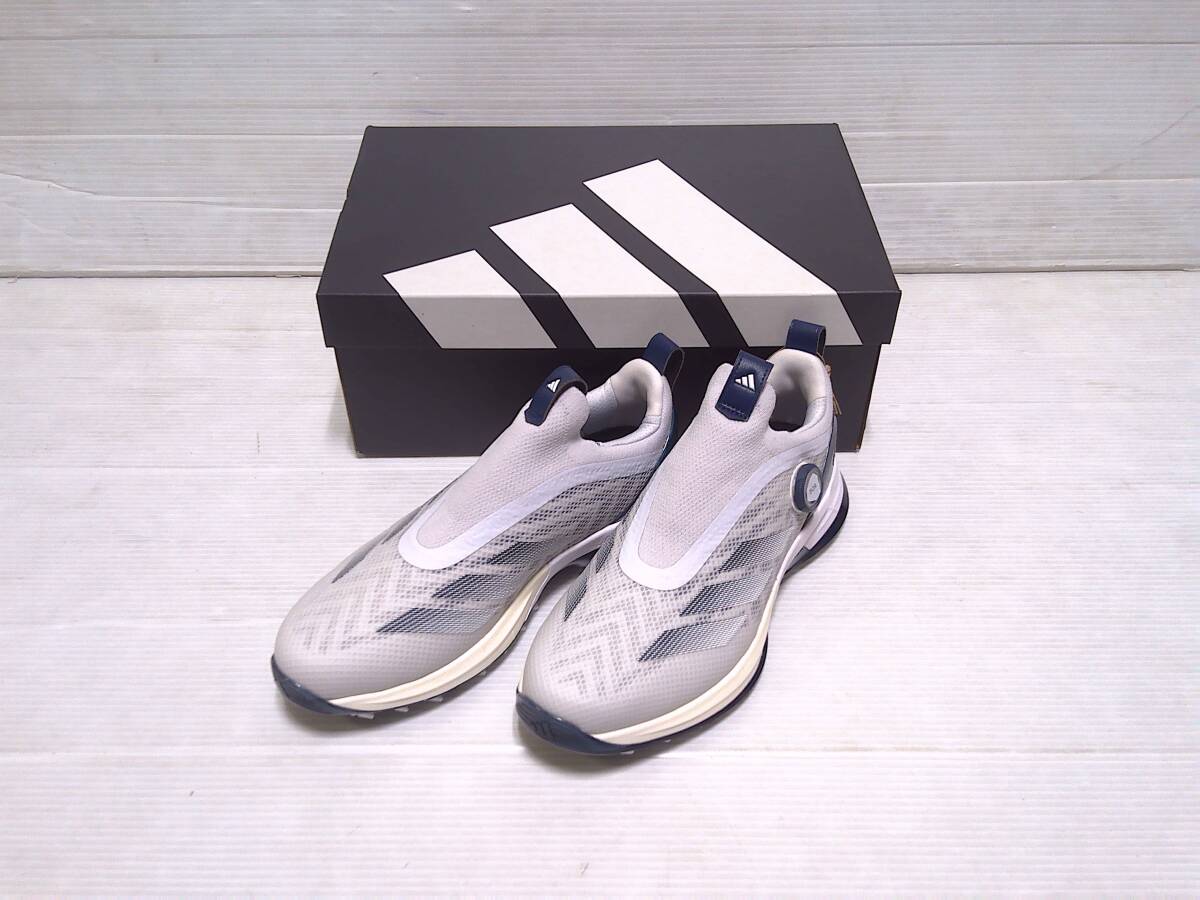 アディダス　ゴルフシューズ　アディゼロZG BOA　JI0863 26.0cm　ホワイト/ネイビー/グレー　日本仕様　新品_画像2