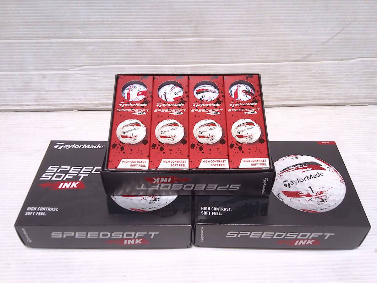 テーラーメイド　ゴルフボール　SpeedSoft INK RED　3ダースセット　日本仕様　新品_画像2