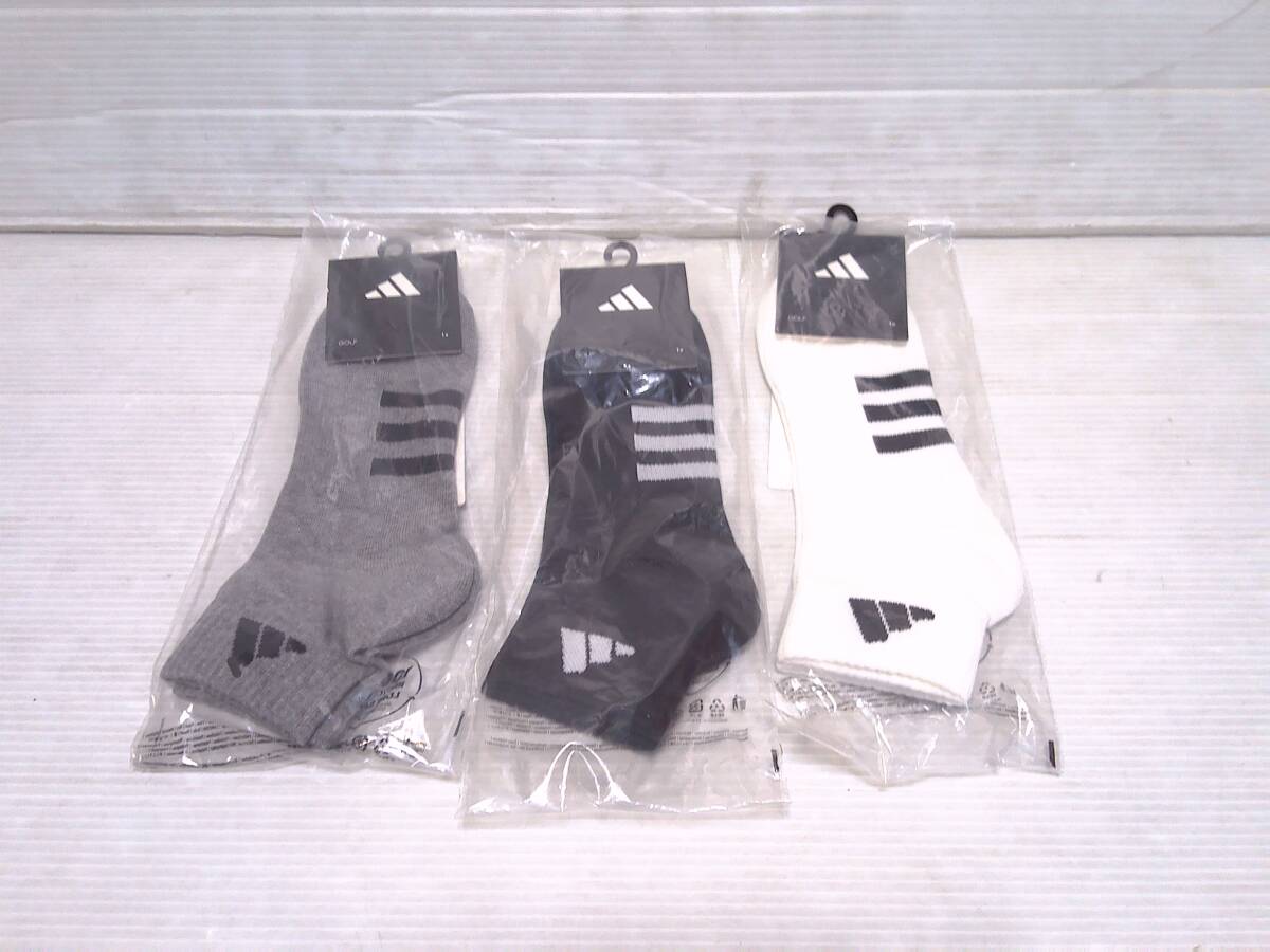 アディダス ソックス レディース 9点セット WH・GRY・BK 日本仕様 新品 (26)_画像3