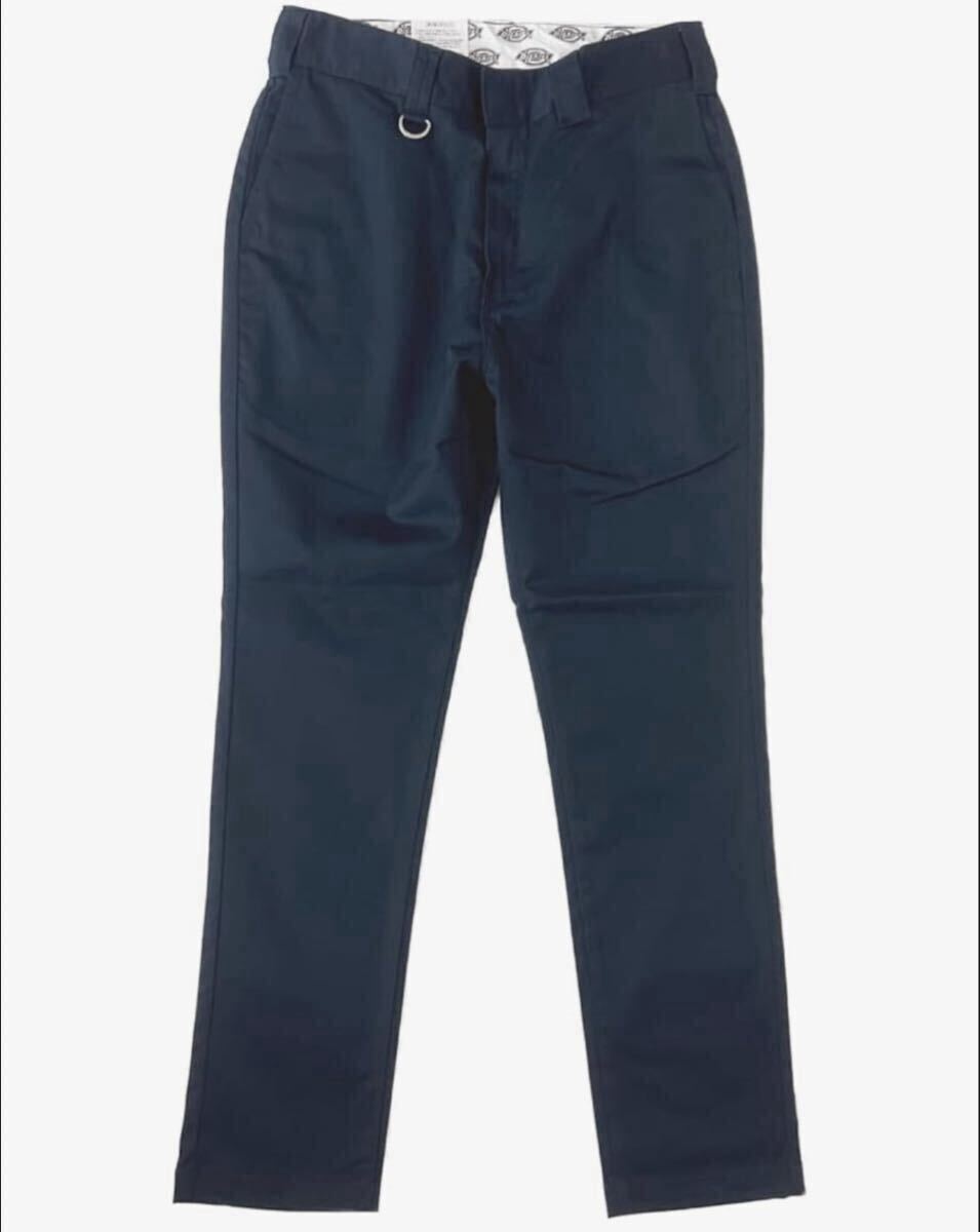 DICKIES FLAT FRONT WORK PANT JODHPURS ［ディッキーズ］TCストレッチ ワークパンツ ジョッパーズテーパードパンツ WD5876N W32 ネイビー_画像2