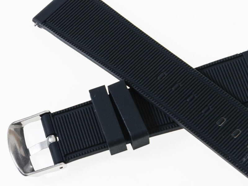 アウトドア スポーツ ファッション 腕時計 交換用 パーツ 厚め 防水効果 シリコン製 バンド ベルト 22MM#レッド_画像3