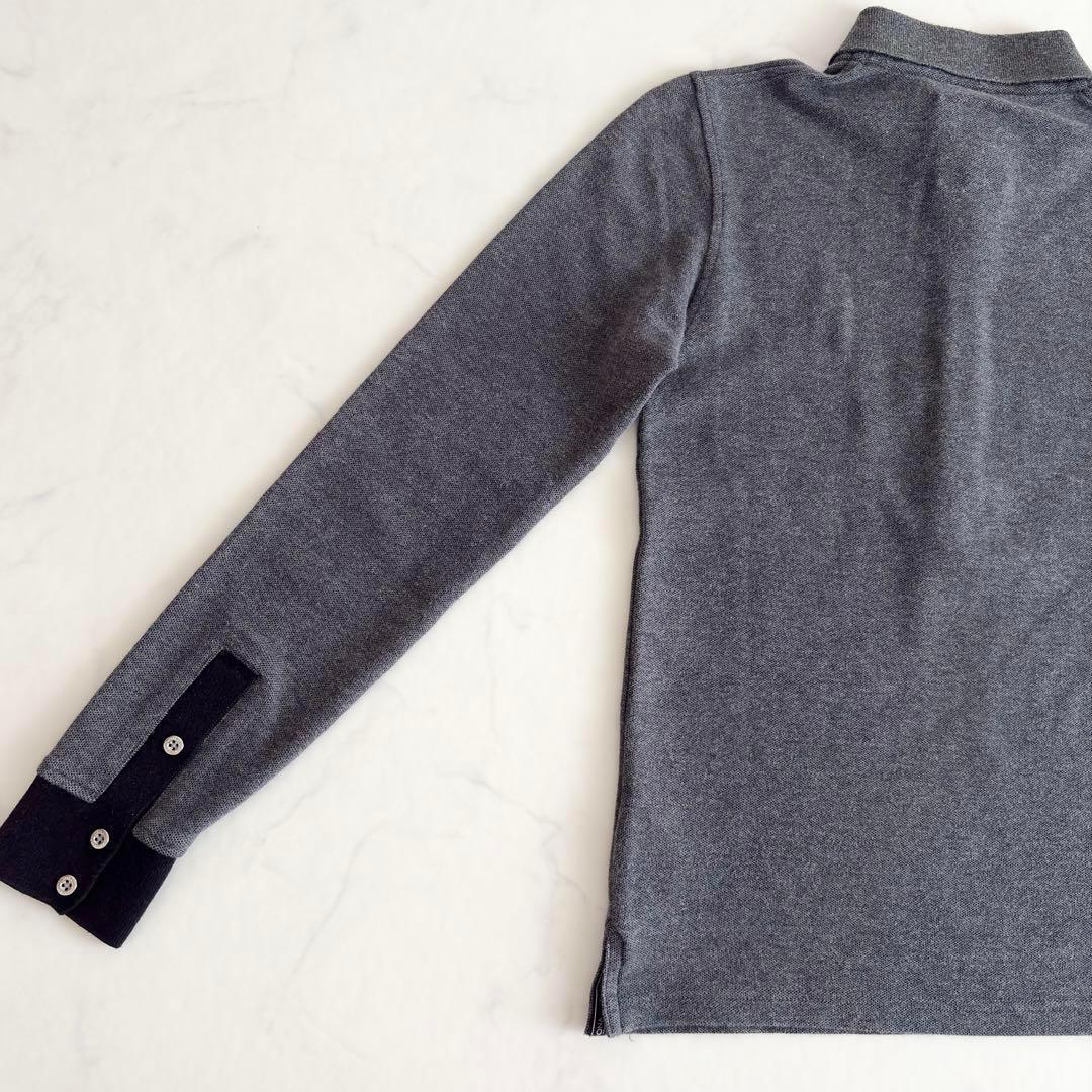 MARK&LONA マークアンドロナ 長袖ポロシャツ S グレー スカル 日本製_画像10