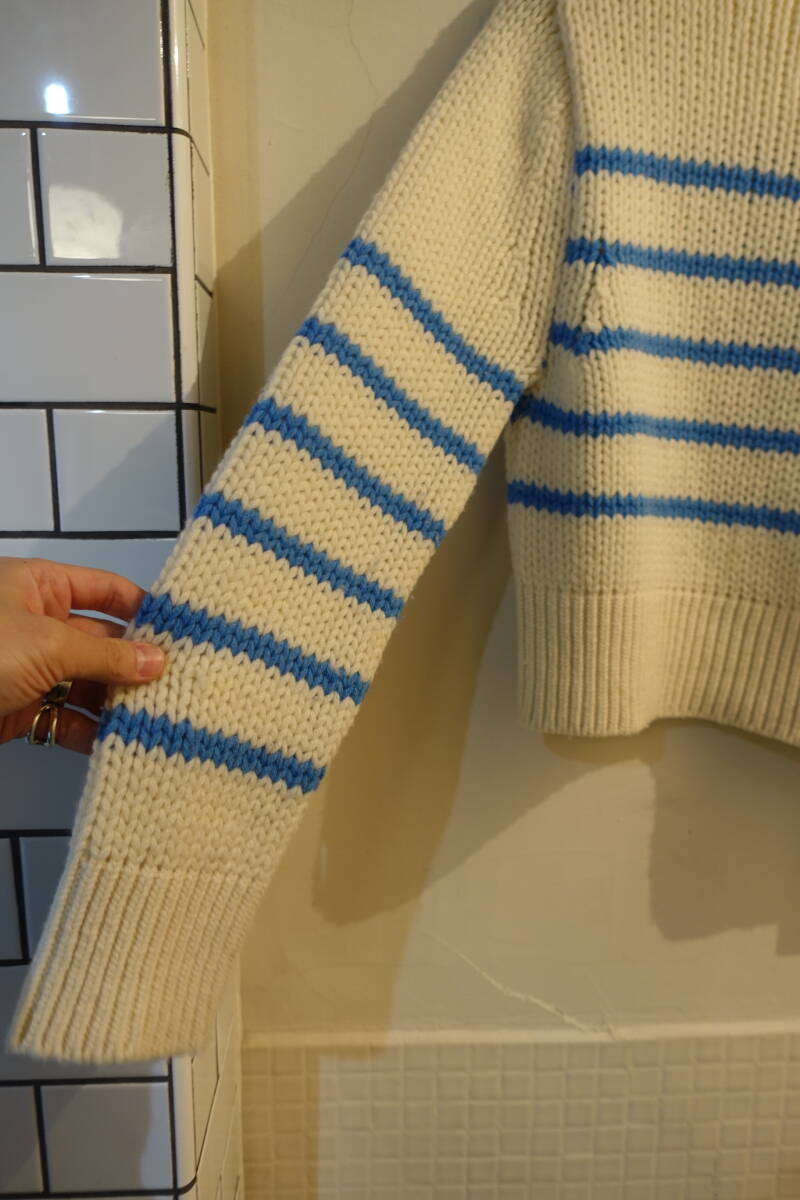 ◎GALERIE VIE ギャルリーヴィー 22AW 定価28600円 ボーダーニット サイズＦ _画像3
