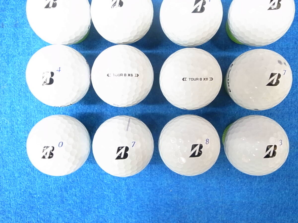 [251121B24] ブリヂストン ツアービーエックスエス BRIDGESTONE TOUR BXS 白 20球 ロストボール 【中古】_画像2