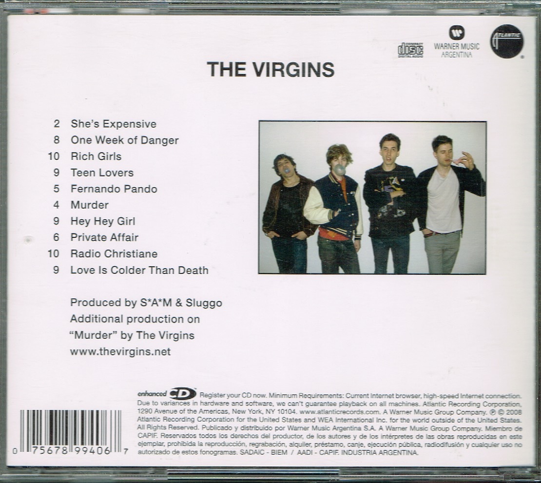 ザ・ヴァージンズ【THE VIRGINS】輸入盤★CD_画像2