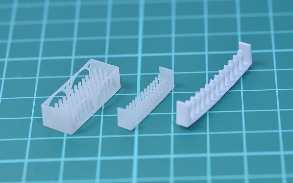 1/12　配線コネクタセット（ギボシ、平コネクタ、2ピンコネクタ)　3Dプリンタ出力未塗装キット　オートバイ　ディティールアップ　2_画像2