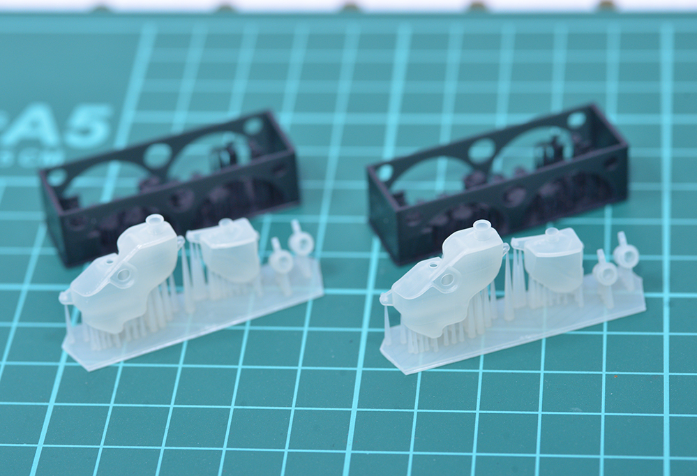 1/12　TZR250(3MA)用リザーブタンクセット(２stオイル、クーラント、ブレーキ)　3Dプリンタ出力未塗装キット　ディティールアップ　_画像1