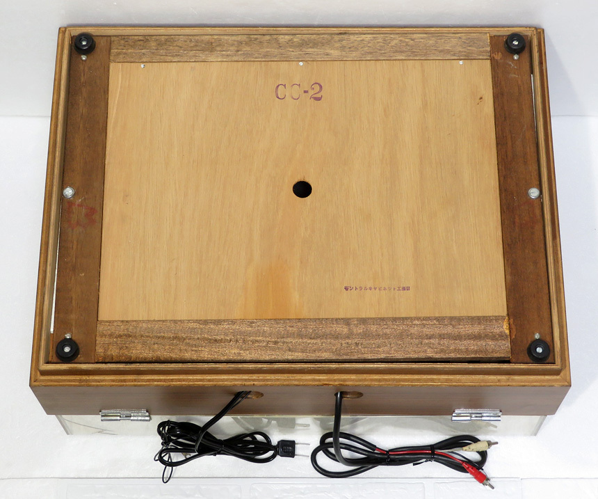 【中古現状品】JP / 日本フォノモーター:ベルトドライブ ターンテーブル T-500 グレース G-545? トーンアーム・キャビネット付き_画像5