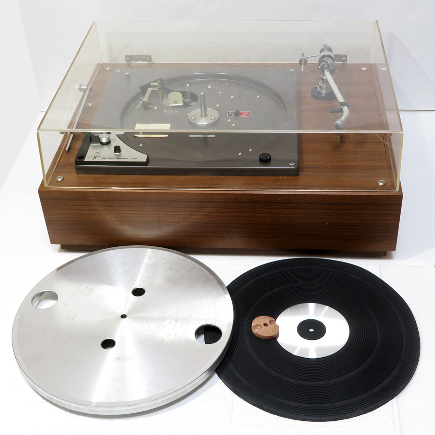 【中古現状品】JP / 日本フォノモーター:ベルトドライブ ターンテーブル T-500 グレース G-545? トーンアーム・キャビネット付き_画像3