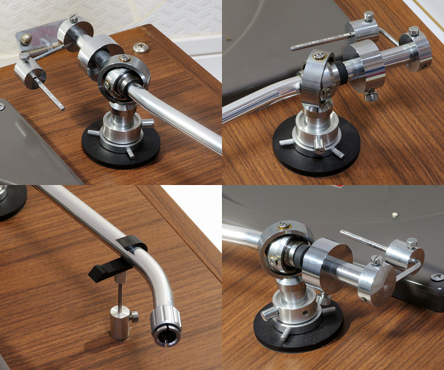 【中古現状品】JP / 日本フォノモーター:ベルトドライブ ターンテーブル T-500 グレース G-545? トーンアーム・キャビネット付き_画像7