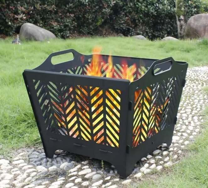 炭ストーブ屋外ポータブルストーブ庭バーベキューストーブ折りたたみキャンプストーブ焼き鉢_画像3