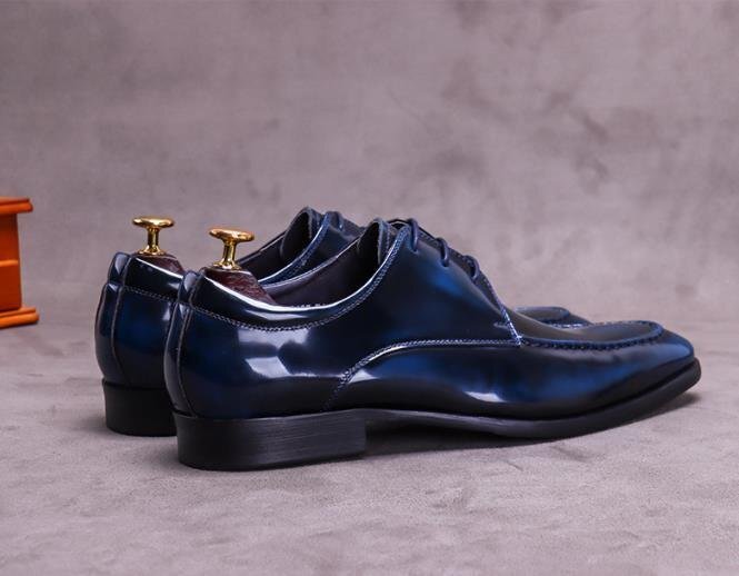 美品イングランド式ビジネスシューズ メンズシューズ ☆本革シューズ 革靴☆職人手作り 牛革 紳士靴▲ブル_画像4