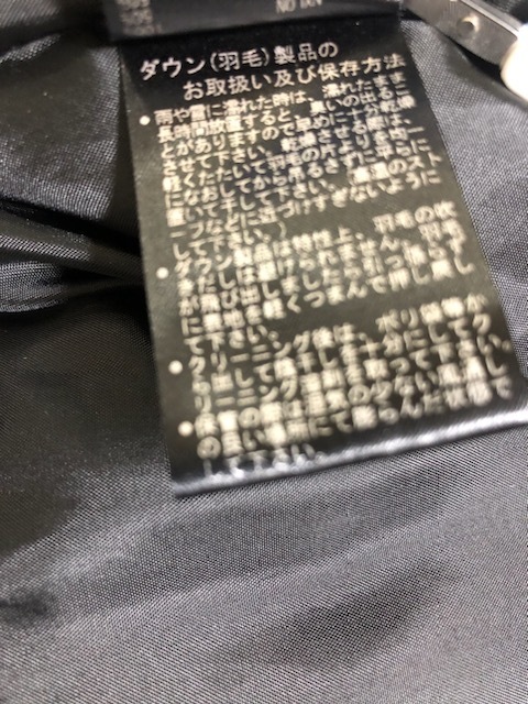 COLLARS 山羊革 ダウン　フェザー　　ジャケット ダウンジャケット カラーズ　黒_画像5