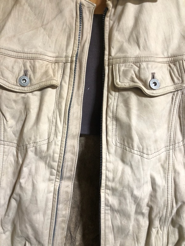 希少　KYOJI MARUYAMA 　キョウジマルヤマ■　オイルヌバック　牛革　レザー　ジャケット　ブルゾン　ジップ　　_画像2