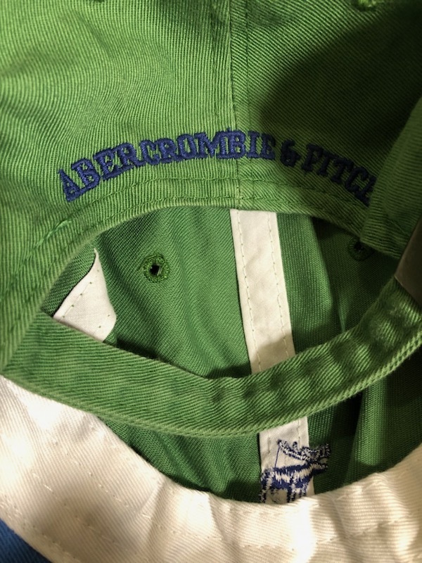 Abercombie & Fitch アバクロンビーアンドフィッチ ムース刺繍 キャップ/帽子 グリーン 未使用 _画像3