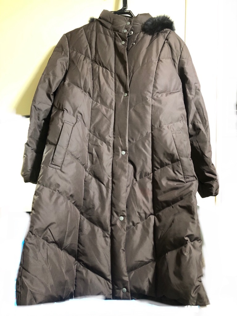 高級　ダウン　フェザー　ラビットファー　　☆ロングダウンコート☆コート_画像1