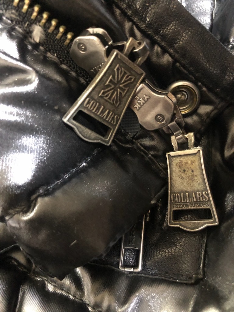 COLLARS 山羊革 ダウン　フェザー　　ジャケット ダウンジャケット カラーズ　黒_画像6