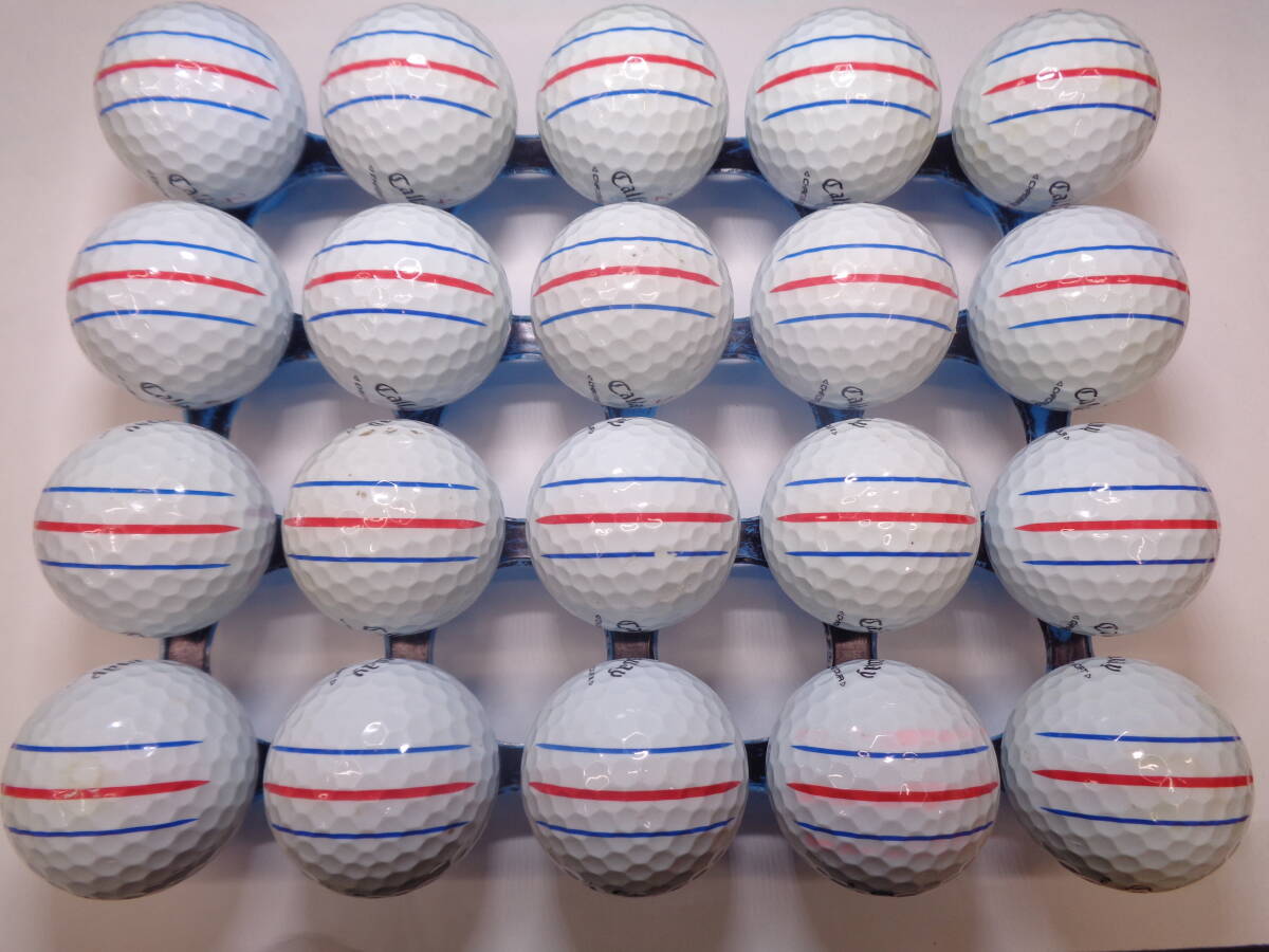 [1124010] キャロウェイ トリプルトラック色々 24年 Callaway 20球 ロストボール【中古】_画像3