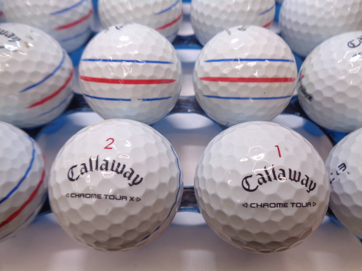 [1124010] キャロウェイ トリプルトラック色々 24年 Callaway 20球 ロストボール【中古】_画像1
