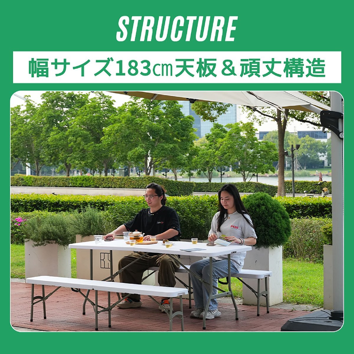 [ доставка внутри страны ][ ширина примерно 183cm] рабочий стол сад стол комплект 3 позиций комплект складной садовая мебель балкон уличный 