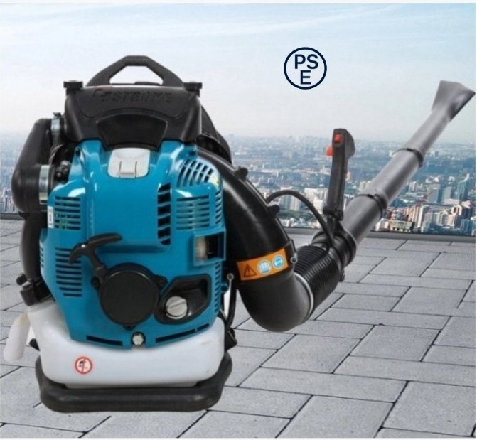 エンジン式 背負式 ブロワーブロアー ブロワ 4サイクル ハイパワー 強力 排気量76cc 送風機 庭 落ち葉掃除機 クリーナー 吹き飛ばし用_画像2