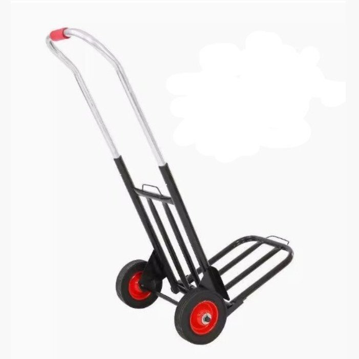  практическое использование удобный рука вдавлено . тележка складной тележка 2 колесо покупка Cart рука Carry выдерживаемая нагрузка 75kg легкий складной багаж транспортировка 