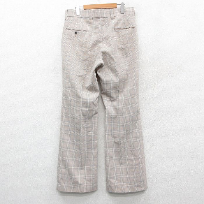 W33/古着 リーバイス Levis スラックス パンツ メンズ 80s パナテラ ベージュ他 カーキ チェック spe 25nov04 中古 ボトムス ロング_画像3