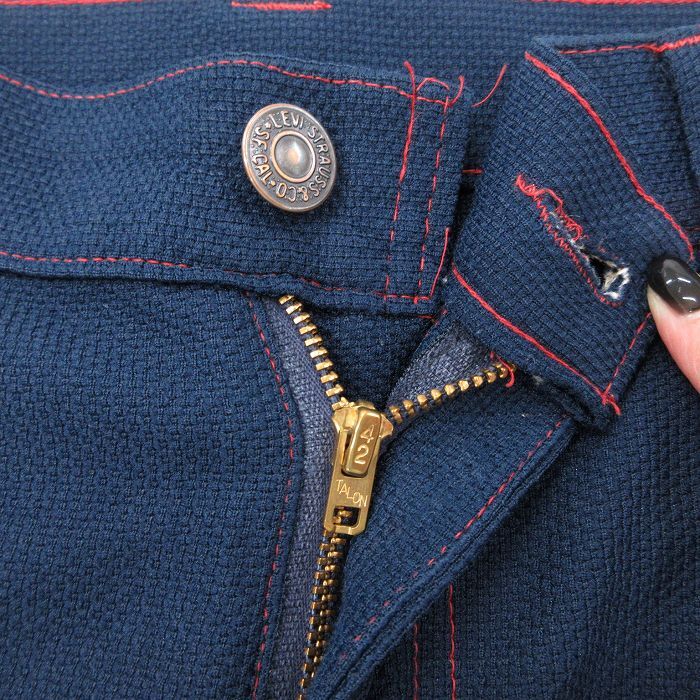 W34/古着 リーバイス Levis パンツ メンズ 80s タロン 紺 ネイビー spe 25nov04 中古 ボトムス ロング_画像5