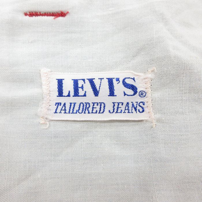 W34/古着 リーバイス Levis パンツ メンズ 80s タロン 紺 ネイビー spe 25nov04 中古 ボトムス ロング_画像6