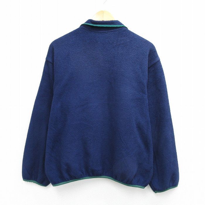 古着 ウールリッチ 長袖 フリース ジャケット レディース 90s 大きいサイズ スナップT 紺 ネイビー 25nov04 中古 アウター ジャンパー ブル_画像2