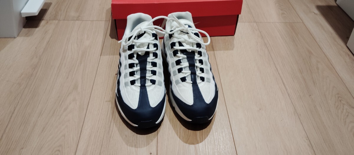 NIKE AIR MAX 95 ESSENTIAL MIDNIGHT NAVY/WHITE MARINE MHNUIT/BLANC 27.5cm MCI3705-400 air max 95 темно-синий белый Nike 