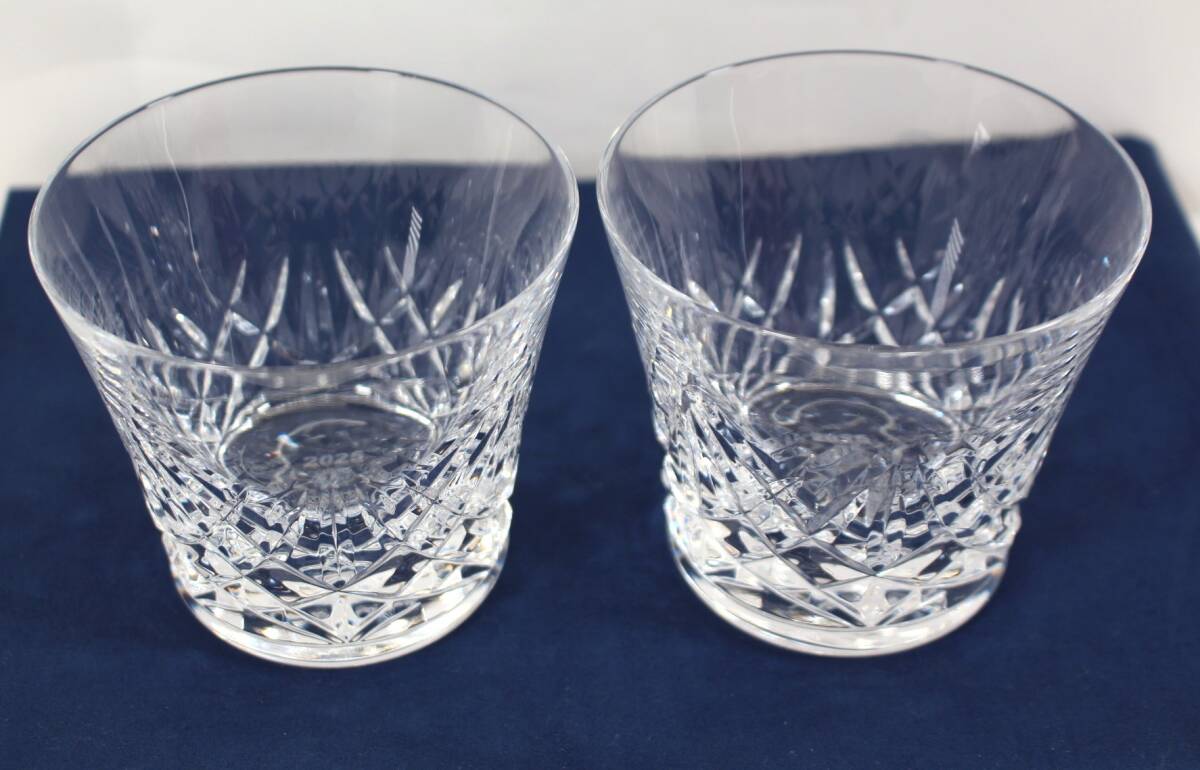 Y7022#◆新品・未使用品◆Baccarat バカラ クリスタル ロックグラス イヤータンブラー2025(ペア)_画像6
