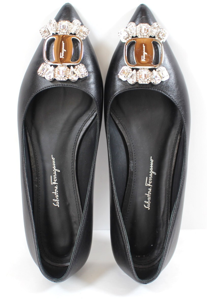 Y7026#* б/у товар *Ferragamo Ferragamo туфли-лодочки biju-valaHAILEY размер 5 1/2