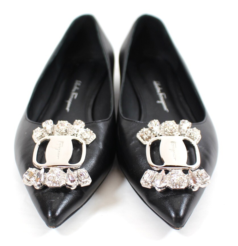 Y7026#* б/у товар *Ferragamo Ferragamo туфли-лодочки biju-valaHAILEY размер 5 1/2