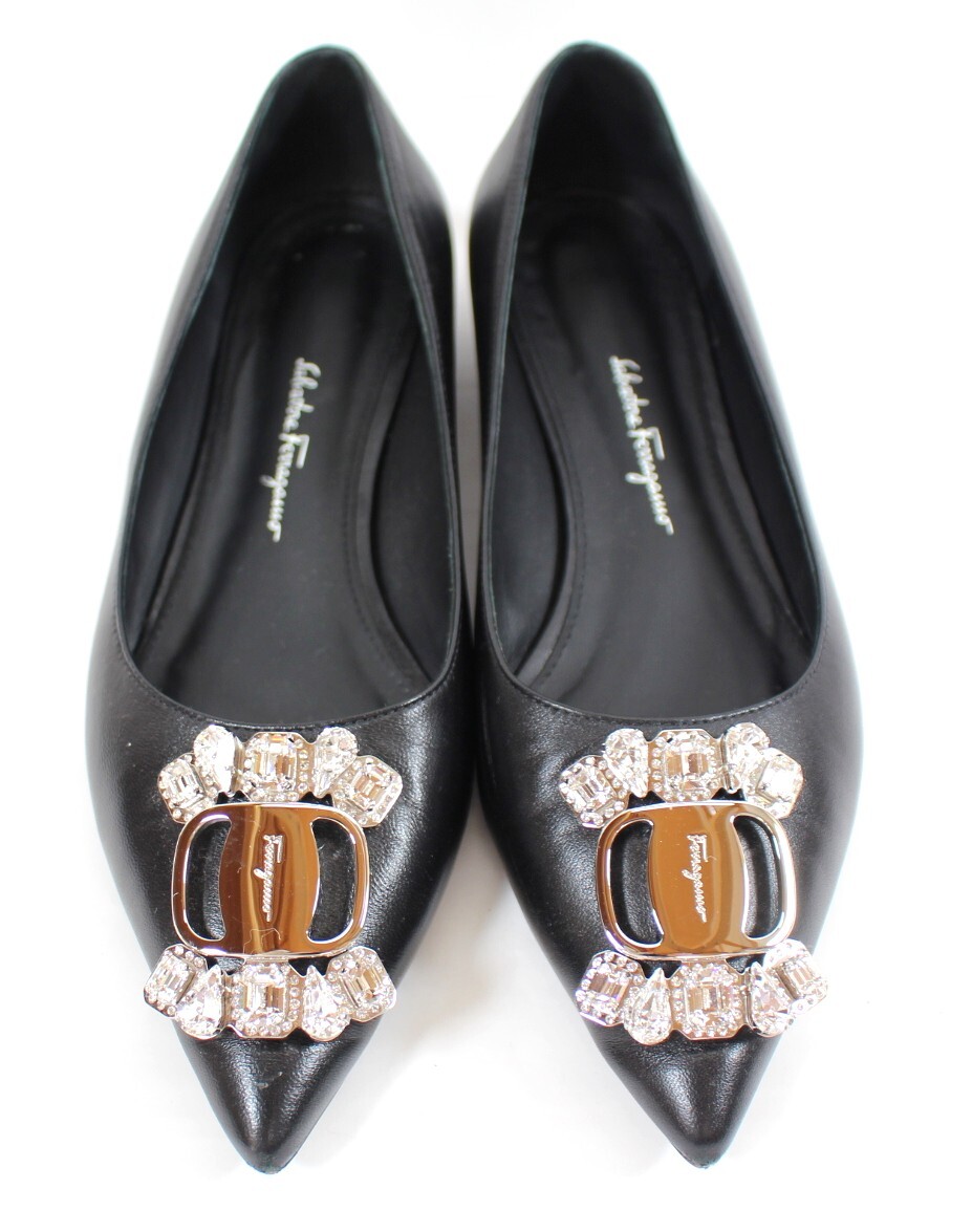 Y7026#* б/у товар *Ferragamo Ferragamo туфли-лодочки biju-valaHAILEY размер 5 1/2