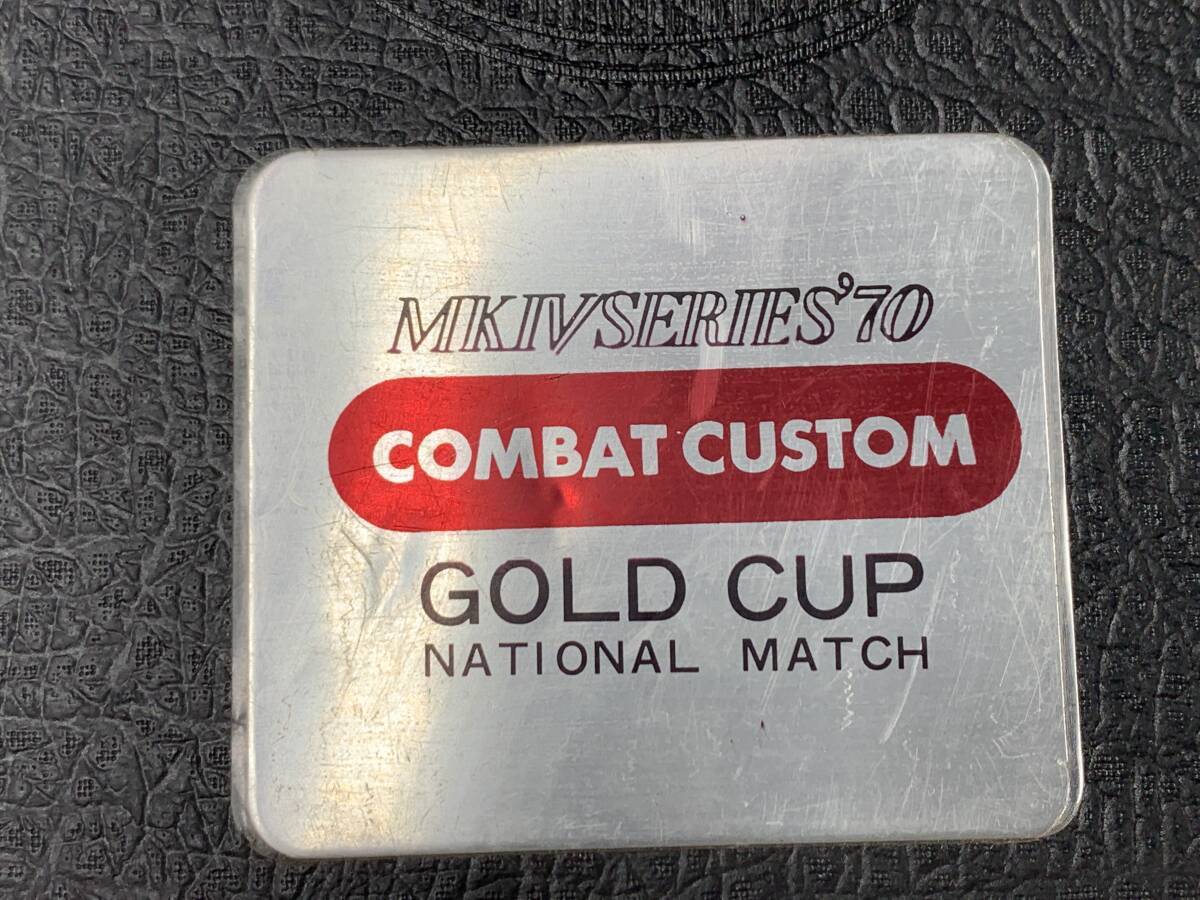 11#B1/10112 MGC Colt MKⅣ SERIES'70 COMBAT CUSTOM Gold cup модель оружия gun кейс только текущее состояние / не проверка 80 размер 