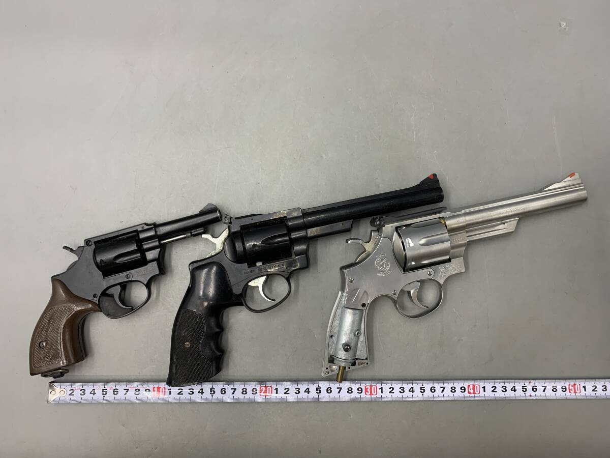 11#G/10085 игрушечное оружие газовый пистолет Kokusai Люгер 357 Magnum S&W ASGK печать 3 позиций комплект текущее состояние / не проверка 80 размер 